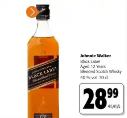 Colruyt Johnnie Walker black label aanbieding