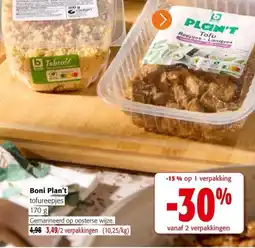 Colruyt Boni Plan't tofureepjes aanbieding