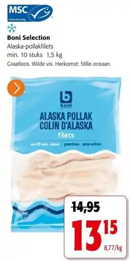 Colruyt Alaska pollakfilets aanbieding