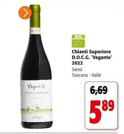 Colruyt Chianti superiore 'Vegante' aanbieding