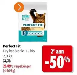 Colruyt Perfect Fit Dry kat Sterile 1+ kip aanbieding
