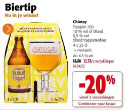 Colruyt Chimay trappist 150 aanbieding