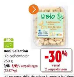 Colruyt Boni Selection Bio cashewnoten aanbieding