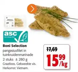 Colruyt Boni Selection pangasiusfilet in tuinkruidenmarinade aanbieding