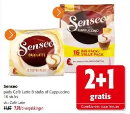 Colruyt Senseo pads Café Latte of Cappuccino aanbieding