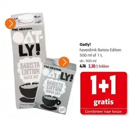Colruyt Oatly! haverdrink Barista Edition aanbieding