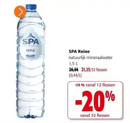 Colruyt spa reine natuurlijk mineraalwater aanbieding