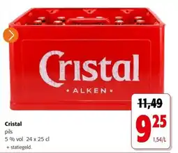 Colruyt Cristal pils aanbieding