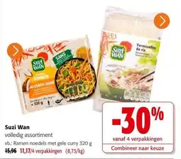 Colruyt Suzi Wan volledig assortiment aanbieding