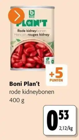Colruyt Boni Plan't rode kidneybonen aanbieding