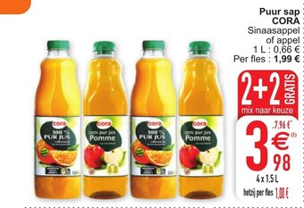 Cora Puur sap aanbieding