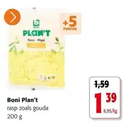 Colruyt Boni Plan't rasp zoals gouda aanbieding