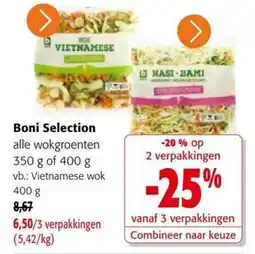 Colruyt Boni Selection alle wokgroenten aanbieding