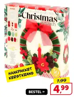 Boekenvoordeel Haakpakket kerstkrans aanbieding