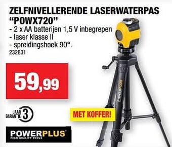 Hubo Powerplus zelfnivellerende laserwaterpas powx720 aanbieding
