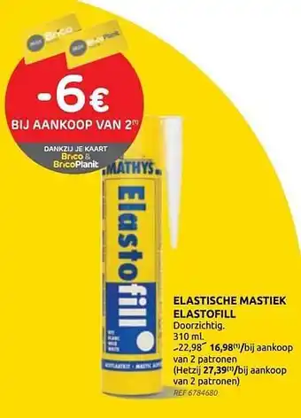 Brico Elastische mastiek elastofill aanbieding