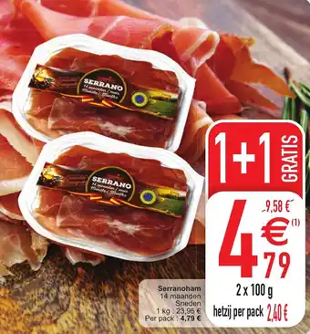 Cora Serranoham 2x100g aanbieding