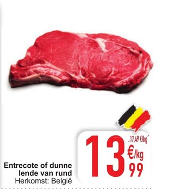 Cora Entrecote of dunne lende van rund aanbieding