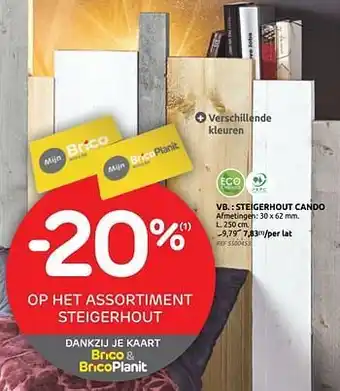 Brico Steigerhout cando aanbieding