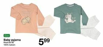 Zeeman Baby pyjama aanbieding
