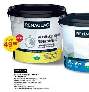 Brico Primer muur + plafond 20 minuten aanbieding