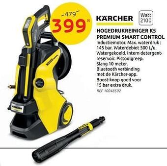 Brico Kärcher hogedrukreiniger k5 premium smart control aanbieding
