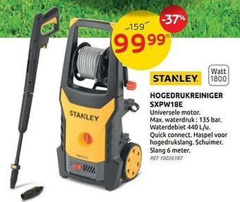 Brico Stanley hogedrukreiniger sxpw18e aanbieding