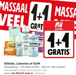 Jumbo Gillette, Listerine of GUM aanbieding