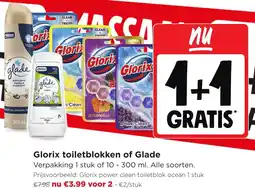 Jumbo Glorix toiletblokken of Glade aanbieding