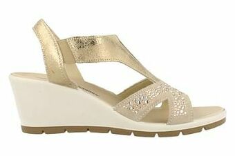 Berca Shoes Hush Puppies Sandaal Dames - Goud aanbieding