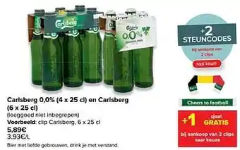 Carrefour Clip carlsberg aanbieding