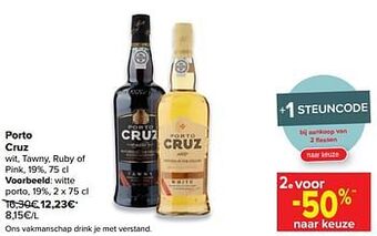 Carrefour Porto cruz wit aanbieding