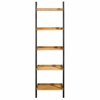 Leen Bakker Wandrek Jort - naturel/zwart - 149x45x30 cm - Leen Bakker aanbieding