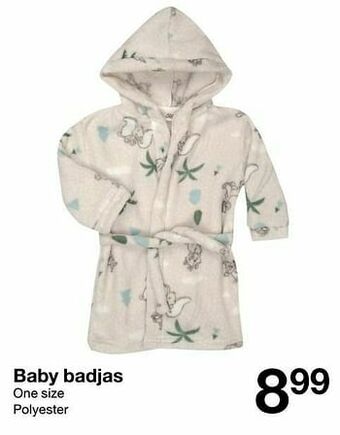 Zeeman Baby badjas aanbieding