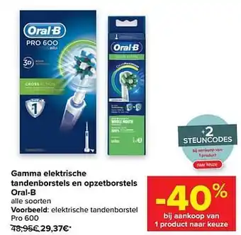 Elektrische tandenborstel pro 600