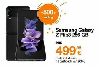 Orange Samsung galaxy z flip3 256 gb aanbieding