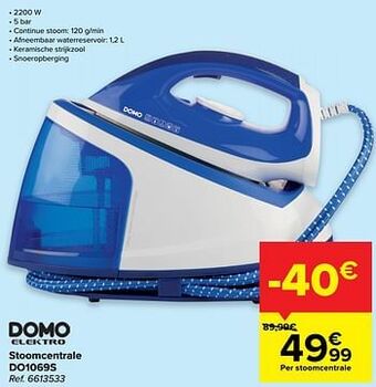 Domo elektro stoomcentrale do1069s