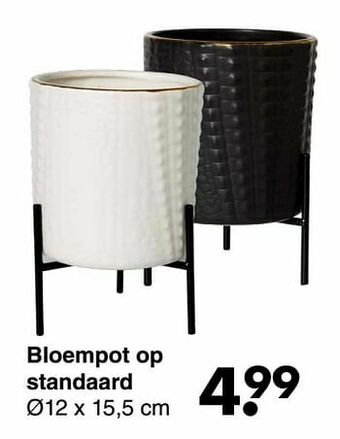 Wibra Bloempot op standaard aanbieding