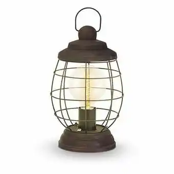 Leen Bakker EGLO tafellamp Bampton - bruin - Leen Bakker aanbieding