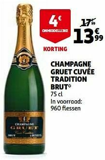 Champagne gruet cuvée tradition brut