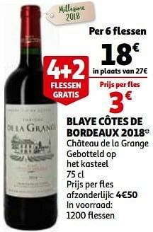 Auchan Blaye côtes de bordeaux 2018 aanbieding