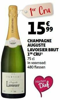 Auchan Champagne auguste lavoisier brut 1er cru aanbieding