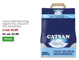 Intratuin Catsan kattenbakvulling hygiëne plus aanbieding