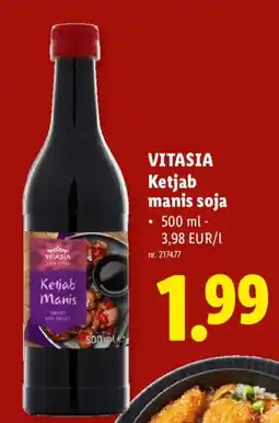 Lidl Vitasia ketjab manis soja aanbieding