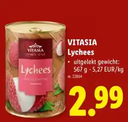 Lidl Lychees aanbieding