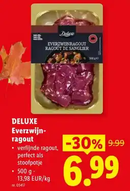 Lidl Deluxe everzwijn-ragout aanbieding