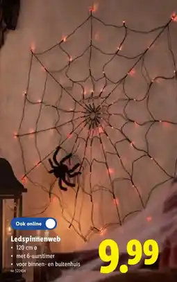 Lidl Ledspinnenweb aanbieding