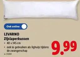 Lidl Zijslaperkussen aanbieding