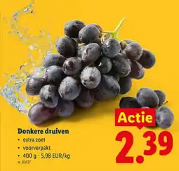 Lidl Donkere druiven aanbieding