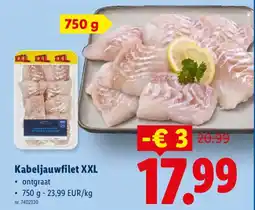 Lidl Kabeljauwfilet XXL aanbieding
